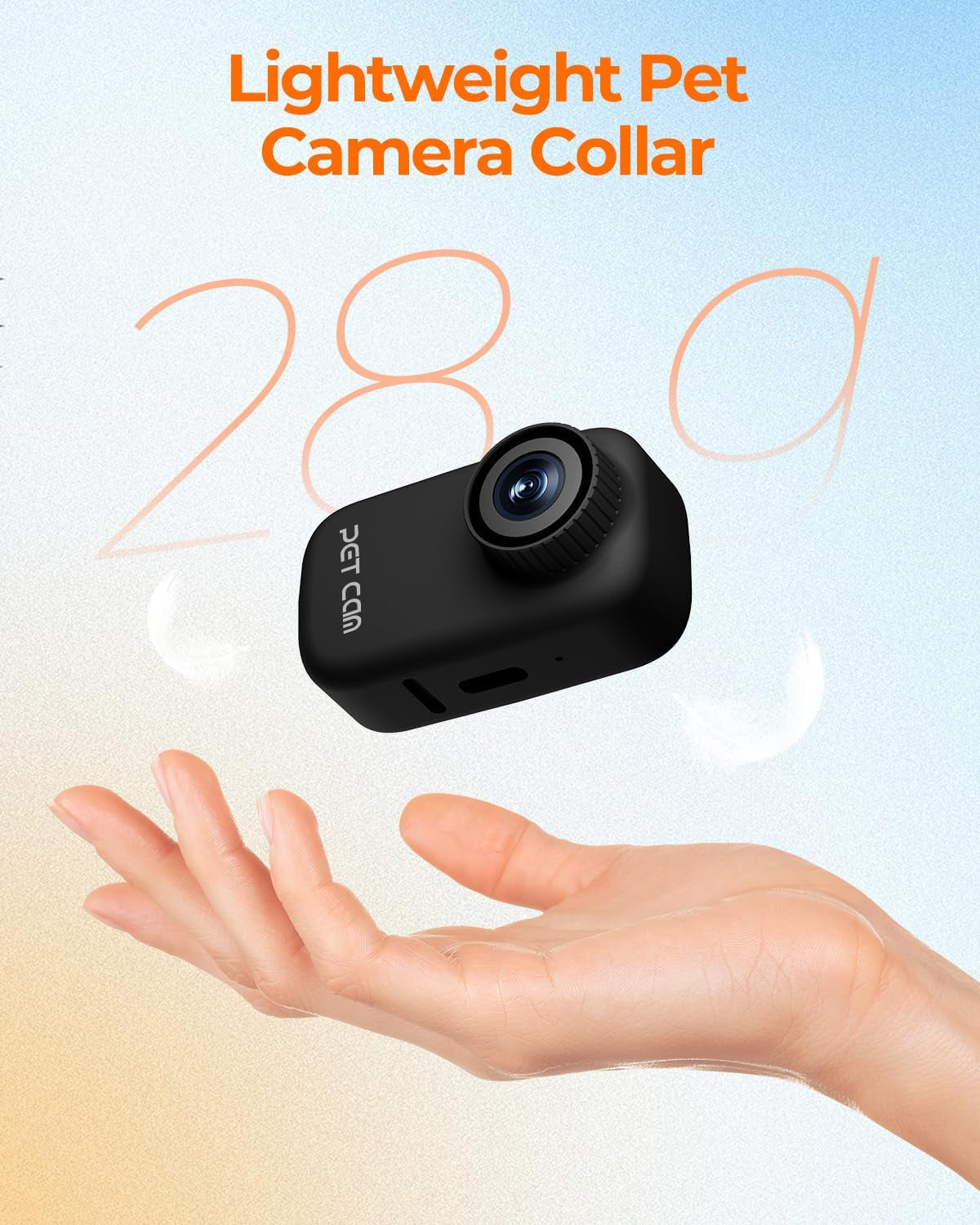 HD 4K Dog Tracker Collar, Wifi Cat Collars Camera Mini Action Camera for Video Records Wireless Cats Dogs Collar Mini Body Cam Outdoor/Inoor Pet Supplies Birthday