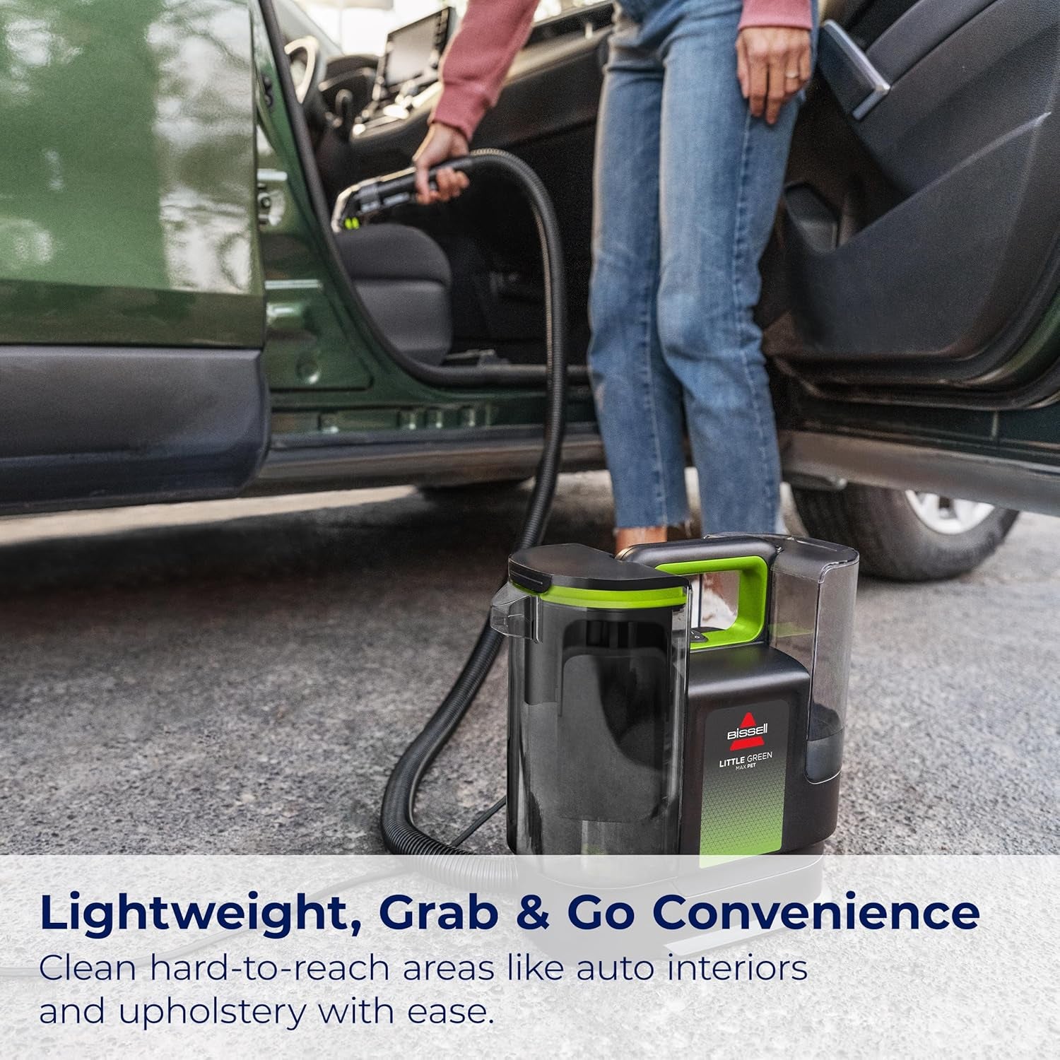 ® Little Green® Max Pet Portable Carpet and Upholstery Deep Cleaner, Car/Auto Detailer, with Self-Cleaning Tough Stain Tool and Pet Hair Removal Tool (3860)