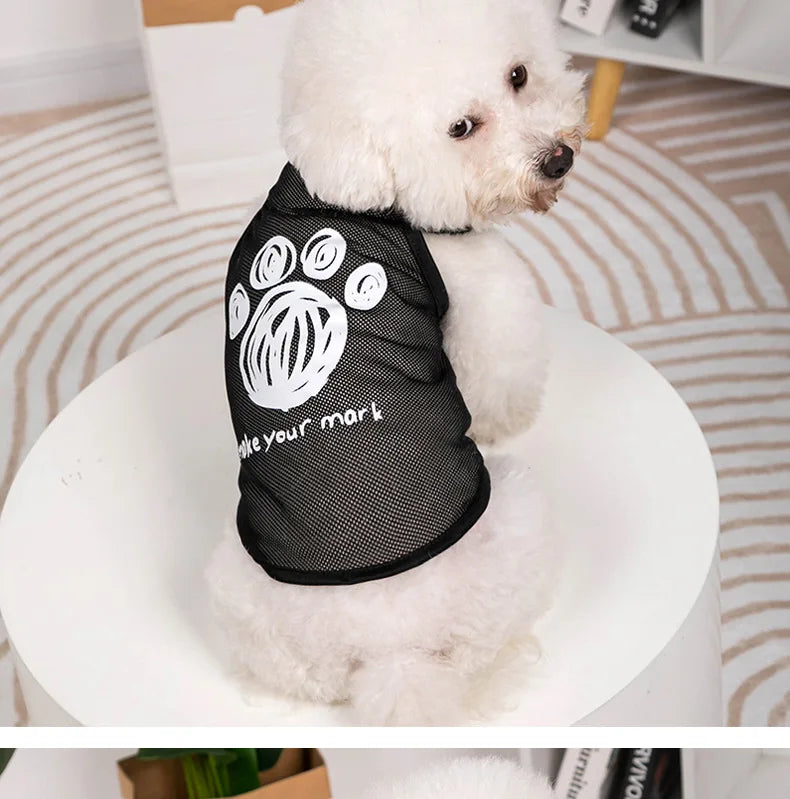 Fashion Cat Clothes Pet Dog Clothes For Small Dogs Chihuahua French Bulldog Summer Vest T Shirt Super Cool Lovely Puppy Clothing