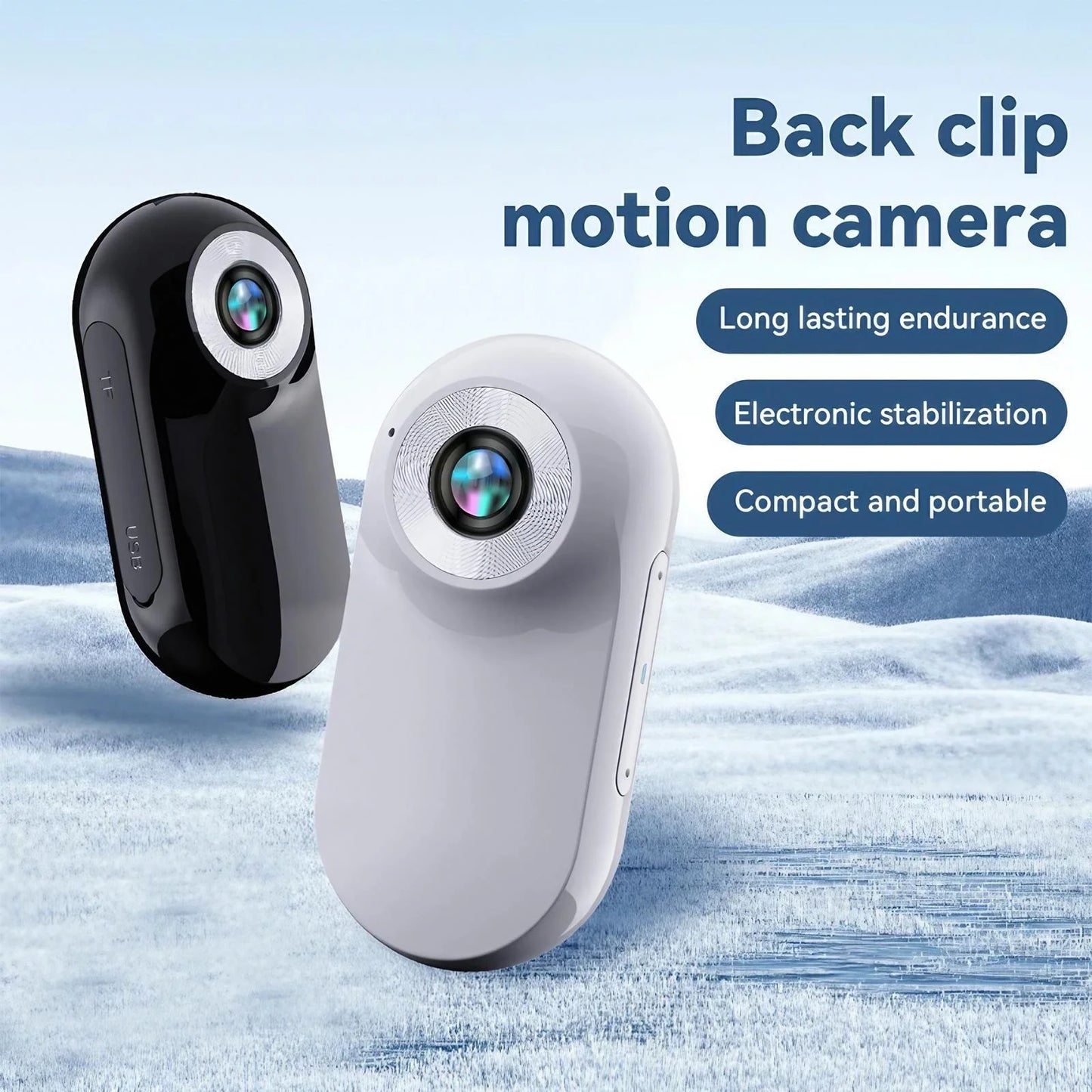 1080P HD Pet Camera Collar Wireless Mini Body Cam for Dogs Cats Indoor Outdoor Sports Action Video Recording