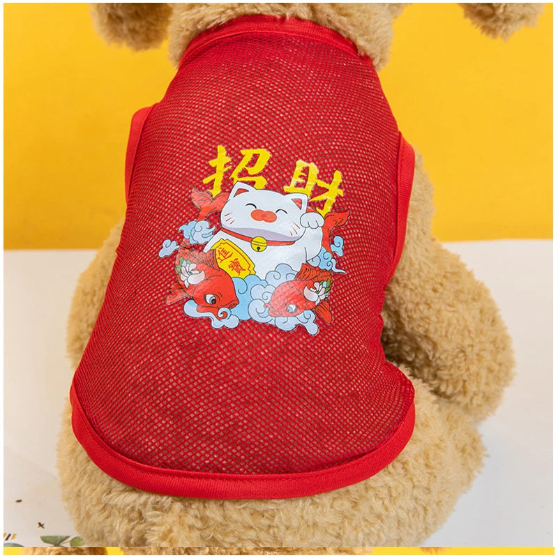 Fashion Cat Clothes Pet Dog Clothes For Small Dogs Chihuahua French Bulldog Summer Vest T Shirt Super Cool Lovely Puppy Clothing