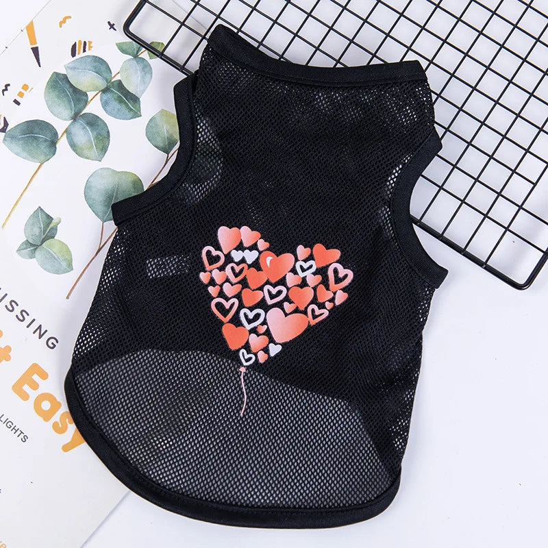 Fashion Cat Clothes Pet Dog Clothes For Small Dogs Chihuahua French Bulldog Summer Vest T Shirt Super Cool Lovely Puppy Clothing