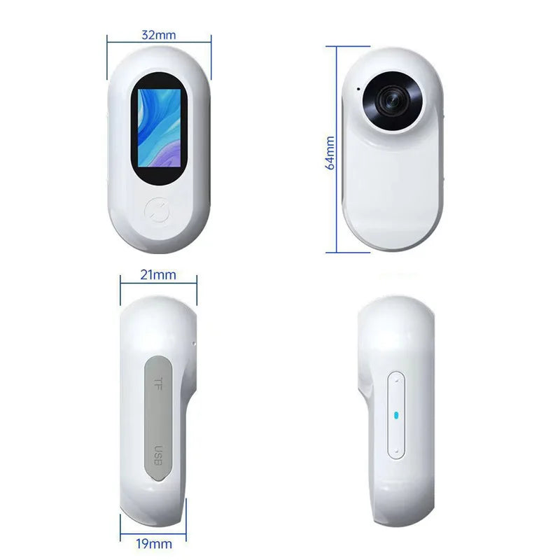 HD 1080P Wireless Collar Camera No WiFi Needed Dog Cat Pet Camera Collar Nanny Camera Video Records for Cats Dogs Birthday Gift