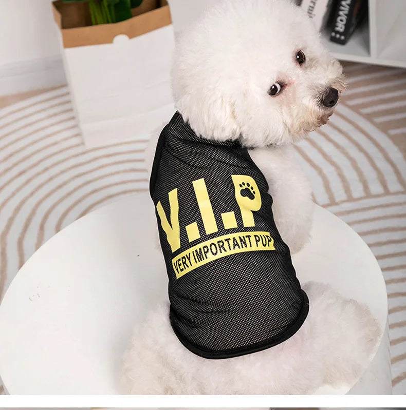Fashion Cat Clothes Pet Dog Clothes For Small Dogs Chihuahua French Bulldog Summer Vest T Shirt Super Cool Lovely Puppy Clothing