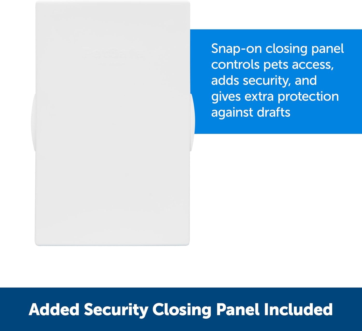 Never Rust Plastic Doggie Door for Install in Interior and Exterior Doors or Walls, Paintable, Easy Install, Closing Panel Included, for Pets up to 40 Lb, (Medium)