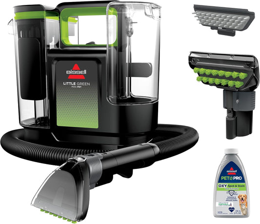 ® Little Green® Max Pet Portable Carpet and Upholstery Deep Cleaner, Car/Auto Detailer, with Self-Cleaning Tough Stain Tool and Pet Hair Removal Tool (3860)
